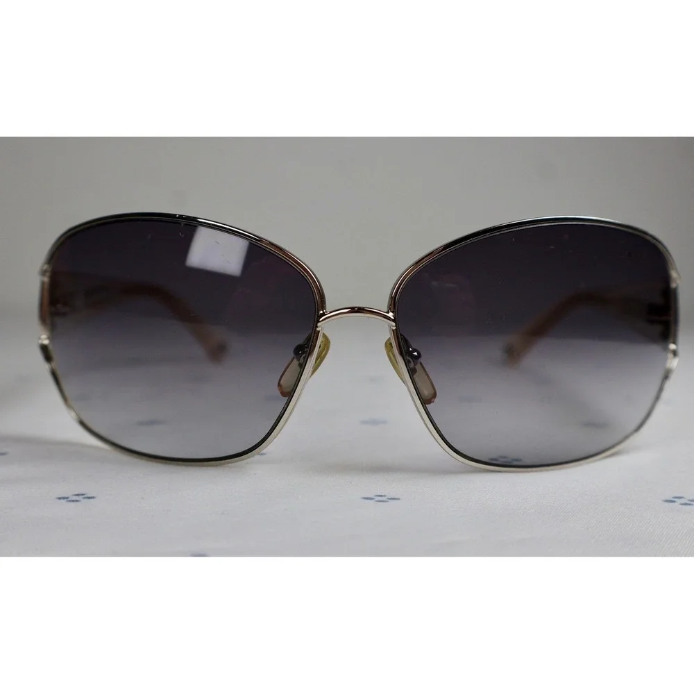 Coach ALYSSA S565 Crystal Sunglasses Designer Silver Frames Eyewear Women's Y2K‎ - Picture 2 of 13